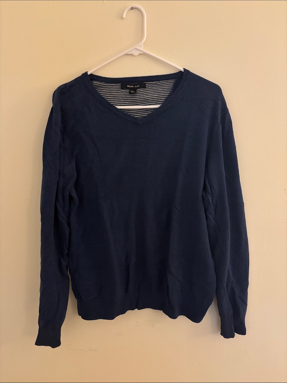 Men’s Navy V-Neck Sweater